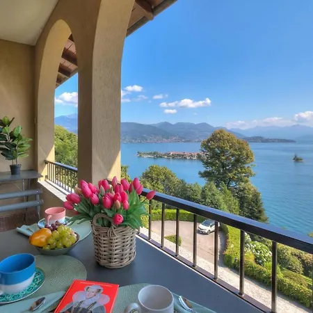 Pandora Lake Maggiore View And Private Beach - Happy Rentals Stresa